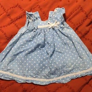 Blue Polka Dot Kids Dress